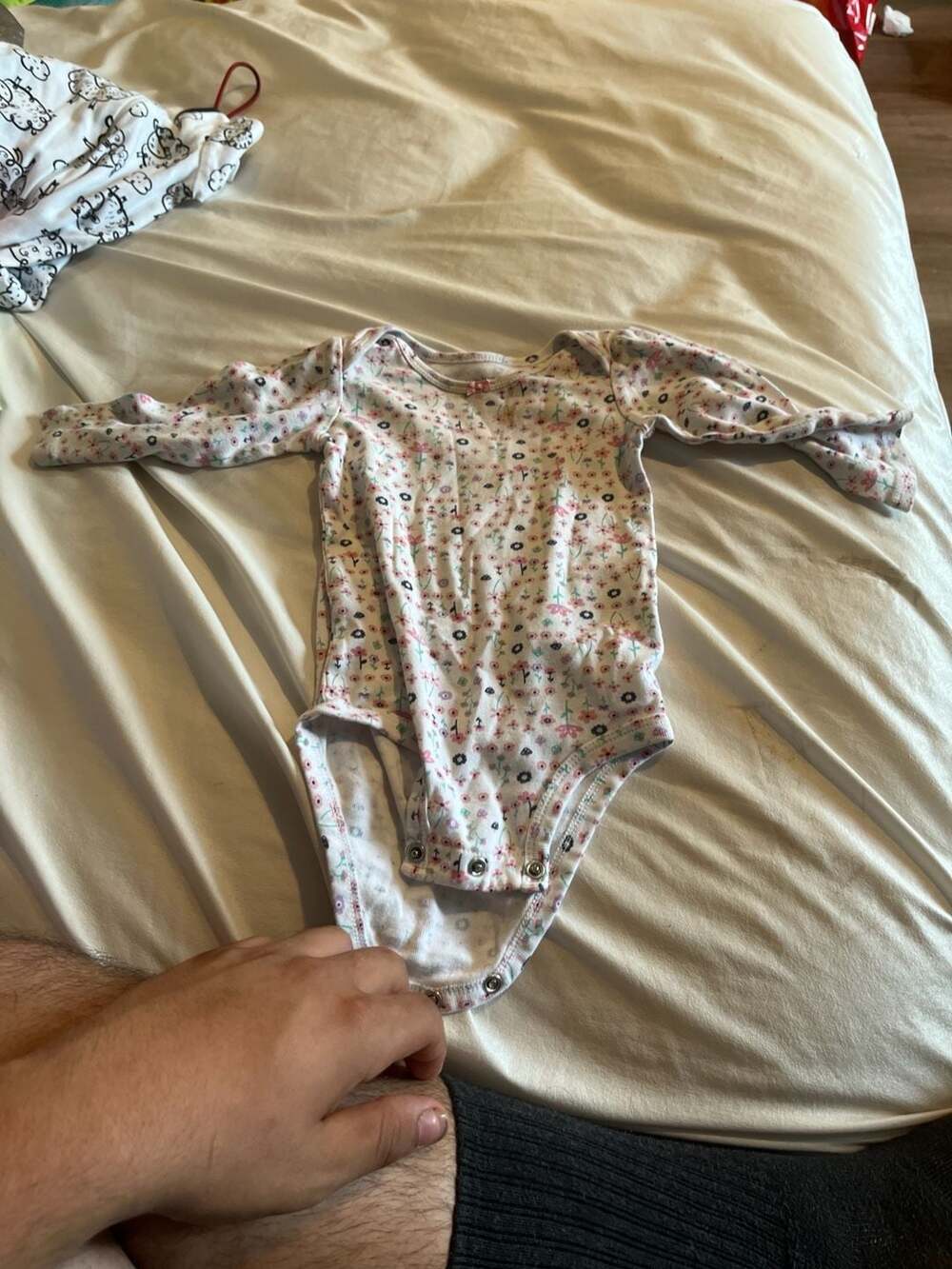 Simple Joys by Carter's Long-Sleeve Floral Baby Bodysuit, Size 12M